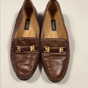 Bally - Leather slips-on Men Size 8